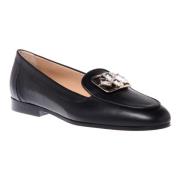 Loafers in black leather