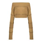 Boat Neck Knit Jumper