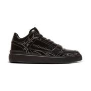 B-Court Mid Top Western glasert skinn trenere