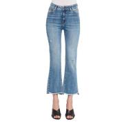 Stilige Cropped Jeans for Kvinner