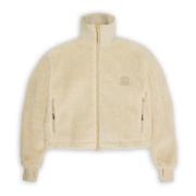 Beige Teddy Fleece Kort Jakke