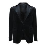 Blå Blazer Elegant Stil