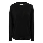 Merino Ull Crew-Neck Sweater med Belte