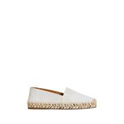 Hvite Piia Flat Espadrilles