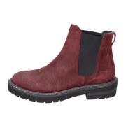 Ankleboots i skinnsuede