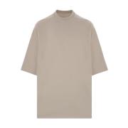 Beige Bomull Oversize T-skjorte