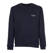 Sort Crew-neck Bomullsgenser med D-logo