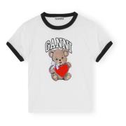 Hvit Basic Jersey Bear T-Shirt