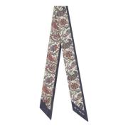 Blomstret Paisley Beige Silkeskjerf