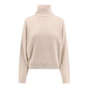 Luksus Cashmere Silk Turtleneck Sweater