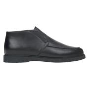 Herres sorte loafers laget av premium italiensk ekte skinn