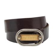 Pre-owned Leather belts