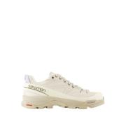 Beige Syntetiske Sneakers med Wild Rubber Sole