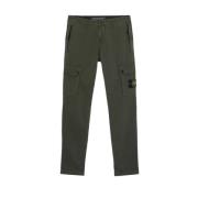 Grønn Slim Fit Cargo Bukser