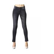 Sort Slim-Fit Jeans for Kvinner