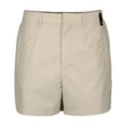 Beige Ull Shorts Vår-Sommer 2024 Menn