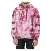 Fuchsia Tie Dye Bomullshettegenser Ss22