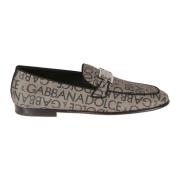 Brune Loafers med Signatur Monogram