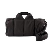 Svart Puffer Duffel Reiseveske