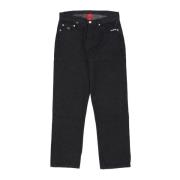 Svart Baggy Denim Jeans