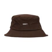 Dristig Twill Bucket Hat Brun