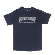 Navy/Black T-skjorte Kortermet Crew Neck