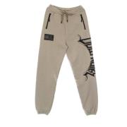 Lettvekts Herre 3D Bokstav Sweatpants