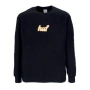 Svart kursiv Crewneck Sweatshirt