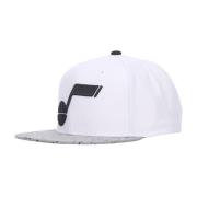 Utah Jazz Snapback Lue Hvit/Sølv