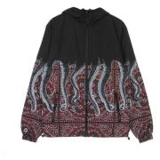 Svart Bandana Windbreaker Jakke