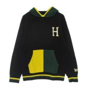 Svart Dobbelt Hette Langarmet Hoodie