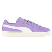 Lilla Skinn Sneakers