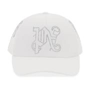 Monogram Baseball Cap med Sølv Studs