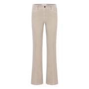 Flared Paris Stil Taupe Jeans