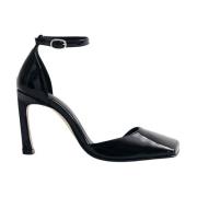 Elegante Svarte Skinnpumps Sko