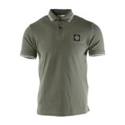 Slim Fit Grønn Polo Skjorte