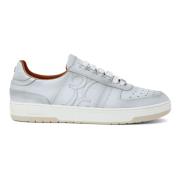 Hvite Skinn Sneakers Casual Trainers