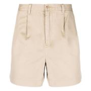 Casual Beige Bomullsshorts