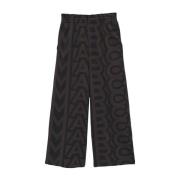 Svart Monogram Oversize Sweatpants