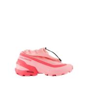 Rosa Lave Sneakers - Syntetisk Materiale