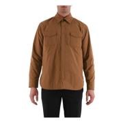 Nylon Overshirt med Snap Front