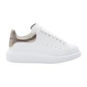 Hvit Rose Skinn Sneakers