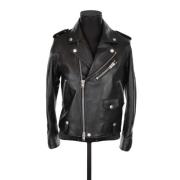 Pre-owned Leather outerwear