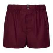 Luksus Bordeaux Bomull Boxer Shorts