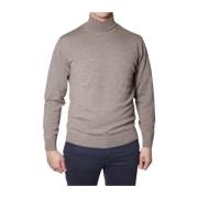 Beige Merino Rollneck Sweater