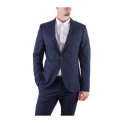 Klassisk Passform Navy Blazer