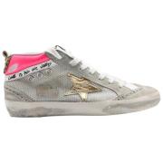 Beige Pink Mid Star Sneakers