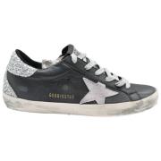 Svart Glitter Superstar Sneakers