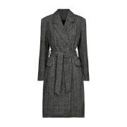 Harry Double Coat i Herringbone Mønster