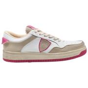 Lave Top Sneakers Lyon Mixage Hvit Rosa